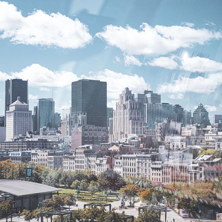 City skyline in Düsseldorf, Germany